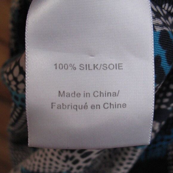 Tory Burch Silk Jersey Surplice Blue Print Dress - Picture 9 of 10